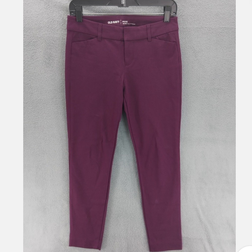 Old Navy Pixie Maroon Built in sculpt Pants